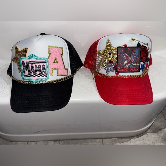 Custom Trucker Patch and Charms Hats - Picture 1 of 5